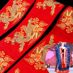 Cloud Bottom Lace Dragon Pattern Jacquard Fabric Ethnic Style Accessories