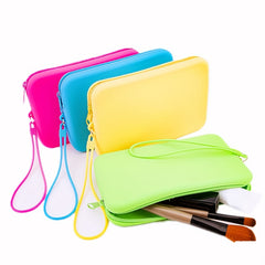 Waterproof Silicone Cosmetic Bag for Women Toiletry Storage Makeup Organizer