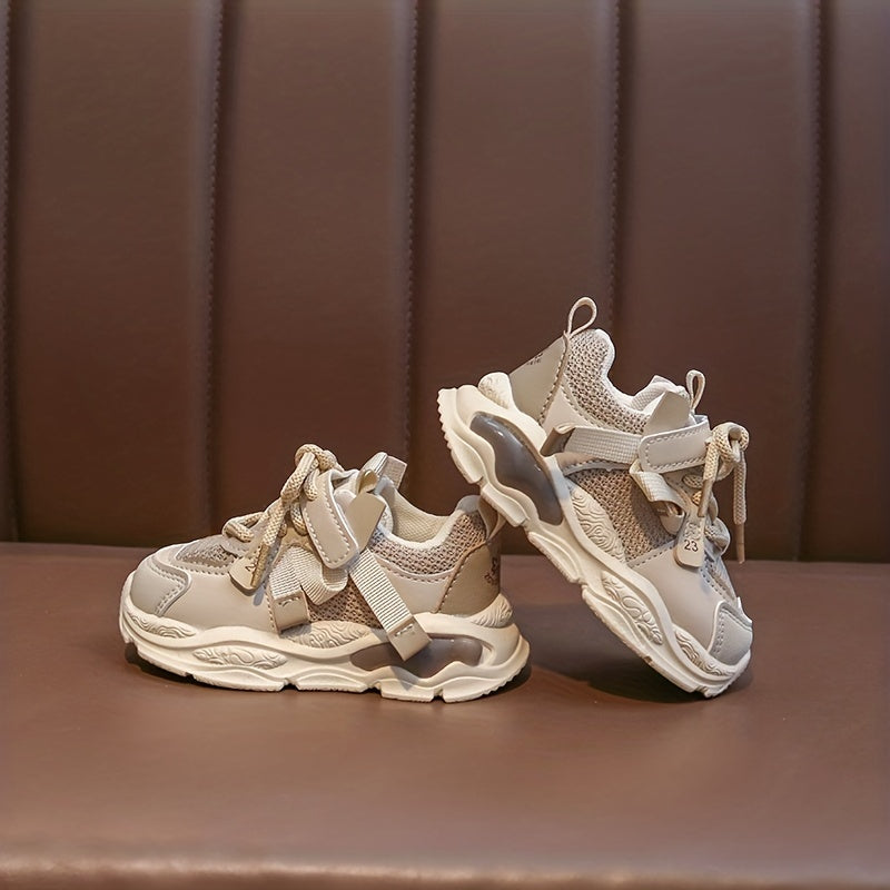 Kids' Stylish Running Shoes - Breathable Mesh, Shock Absorption