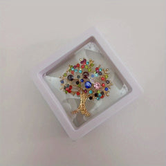 Butterfly Flower Brooch Pin with Pearl Silk Scarf Buckle
