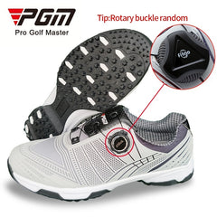 PGM Men's Golf Shoes With Rotary Buckle Lightweight Nylon Sports Sneakers