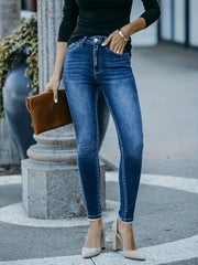 High Rise High Waist Curvy Skinny Jeans Women's Denim