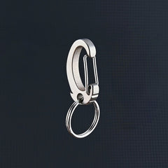 Mini Titanium Alloy Keychain Waist Hanging Hook Buckle Outdoor Camping Hiking