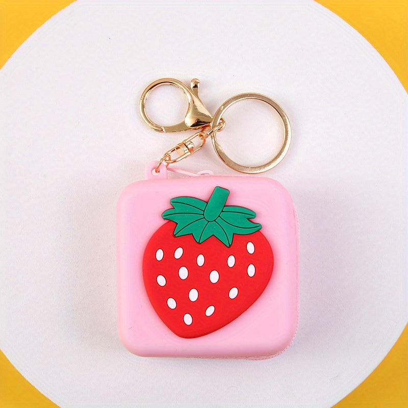 Cartoon Silicone Coin Purse Key Bag Zipper for Girls