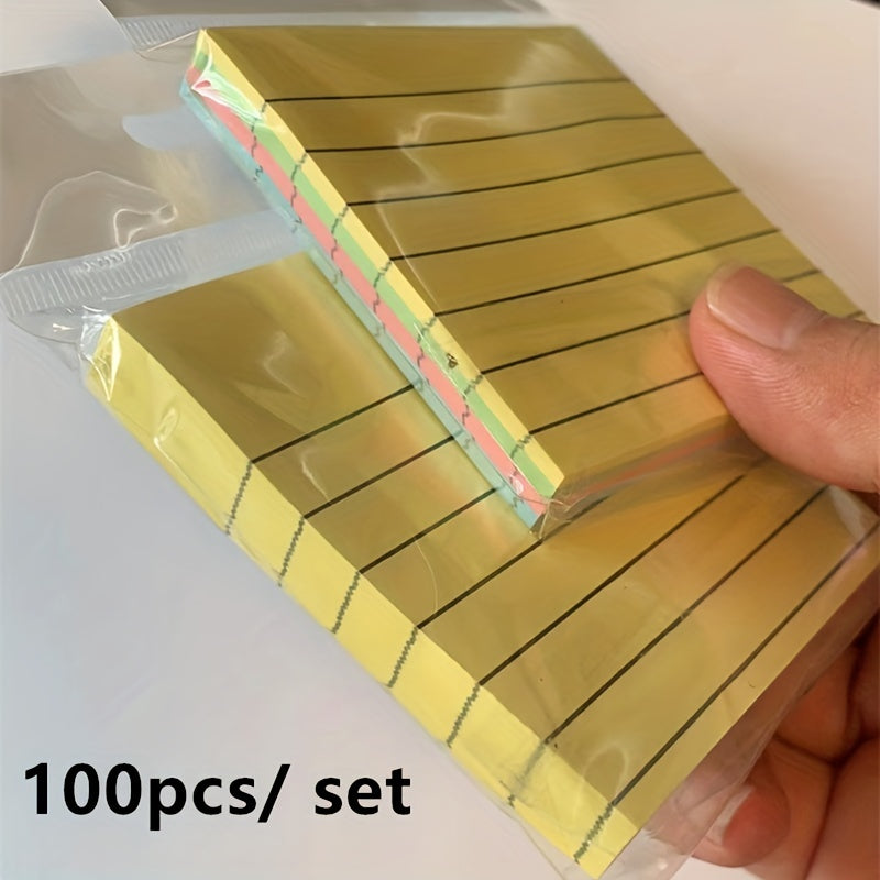 100sheets Plaid Sticky Notes Book for Students Office Adult