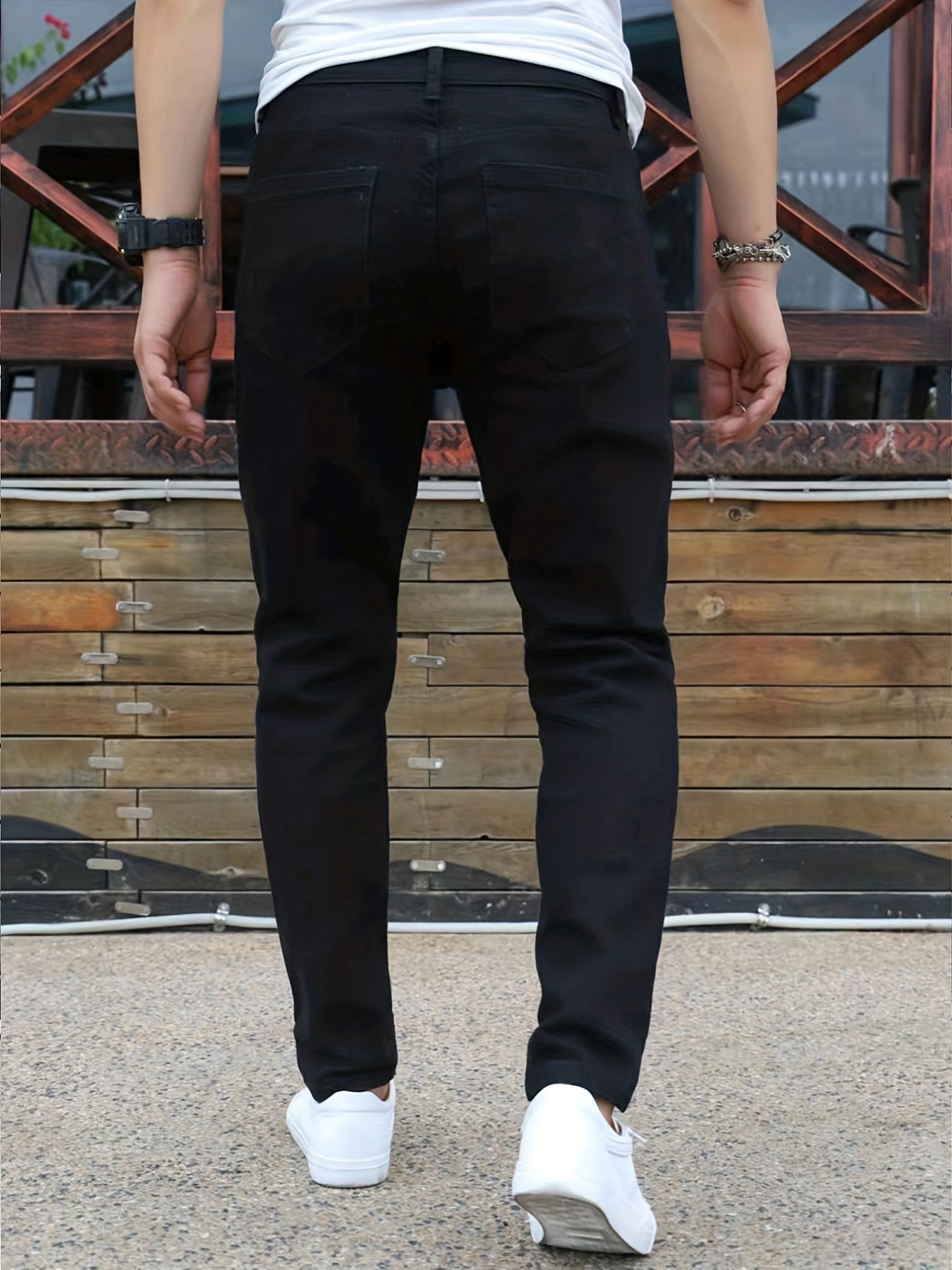 Men's Slim Fit Jeans Casual Street Style Denim Pants