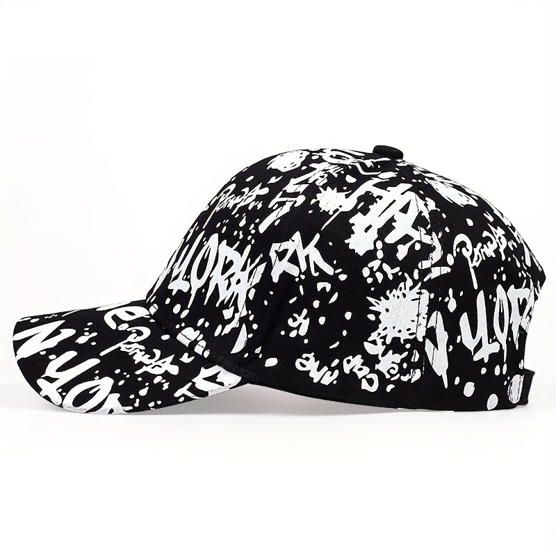 Men's YDN Graffiti Baseball Cap Adjustable Casual Hat