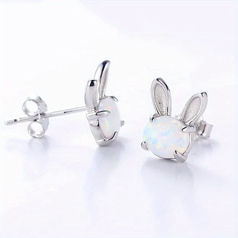 Girl's Rabbit Earrings Fashionable Earrings Accessories