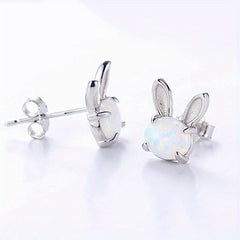 Girl's Rabbit Earrings Fashionable Earrings Accessories