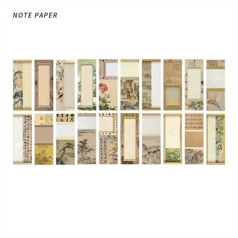 40 Chinese Style Famous Paintings Sticky Notes