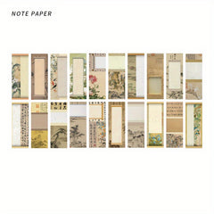 40 Chinese Style Famous Paintings Sticky Notes
