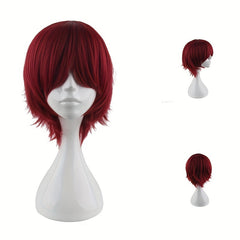 Men's 12 Inch Anime Dress Up Wig Cosplay Chemical Fiber Wig