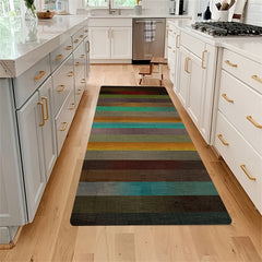 Crystal Velvet Striped Carpet Entrance Door Mat