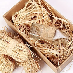 50g Natural Raffia Paper Ribbon for Florist Bouquets Weaving Decoration