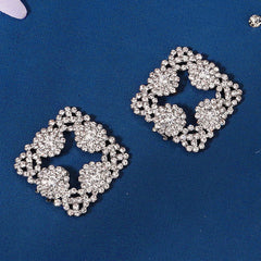 Rhinestone Shoe Clips Wedding Party Charms Shoe Buckle 1pair