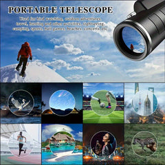 HD Monocular Telescope Manual Focus for Travel Camping Outdoor Exploration
