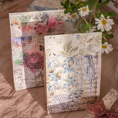 100 Pcs Vintage Scrapbook Material Paper Set - Magic Dark Style DIY 9x13.97 Cm