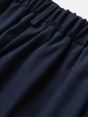 Boys Solid Elastic Waist Shorts for Summer Outdoor