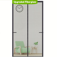 Magnetic Screen Door Fits 84x200cm Doors - Heavy Duty Fiberglass Mesh