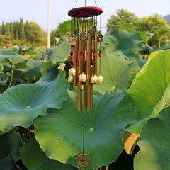 Solid Wood Bronze Wind Chimes Rust-proof Outdoor Decoration
