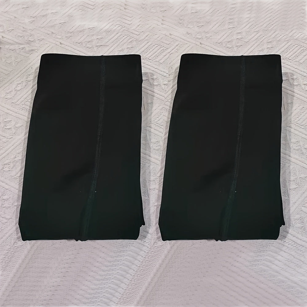 2 Pack Solid Opaque High Waist Thermal Leggings Women's Stockings