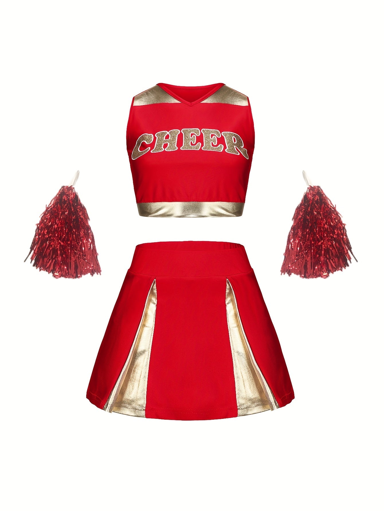 Girls Cheerleading Outfits Activewear Sets For Sports Performance