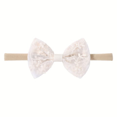 3pcs Street Embroidery Bow Headbands for Baby Girls