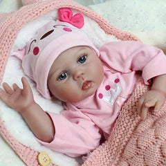 20" Reborn Baby Doll Soft Silicone Vinyl Limbs Cloth Body