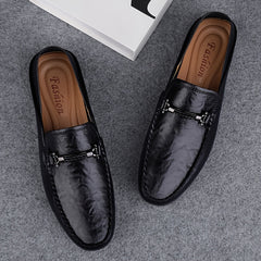 Men's Moc Toe Loafer Shoes Comfy Non slip Slip On Shoes