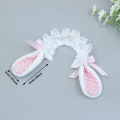 Princess Dress Rabbit Ear Headband Doll Accessory Plush Decorative Decoration