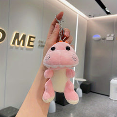 Cartoon Dinosaur Keychain Fluffy Animal Charm Gift