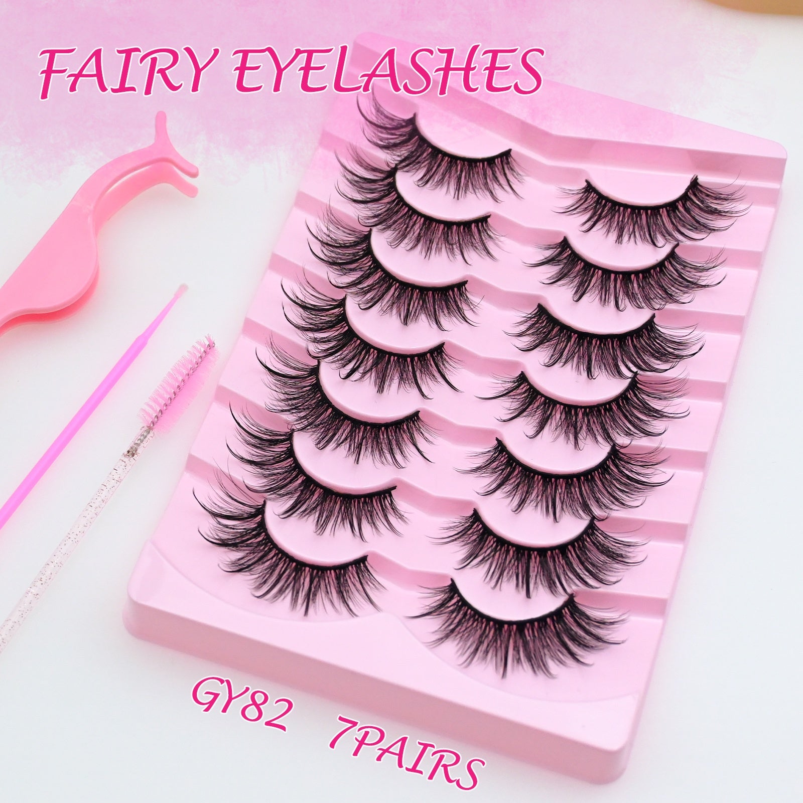 Faux Mink False Eyelashes Cat Eye Lashes 20mm