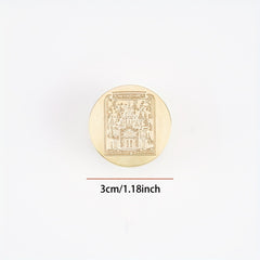 Brass Seal Fireplace Castle Elk Christmas Wax Seal