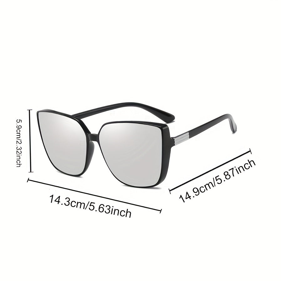 Square Cat Eye Sunglasses Men Women UV400 Sun Shades