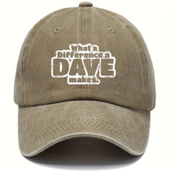 Unisex Distressed Letter Baseball Cap