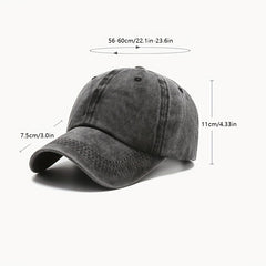 Washed Denim Baseball Cap for Couple