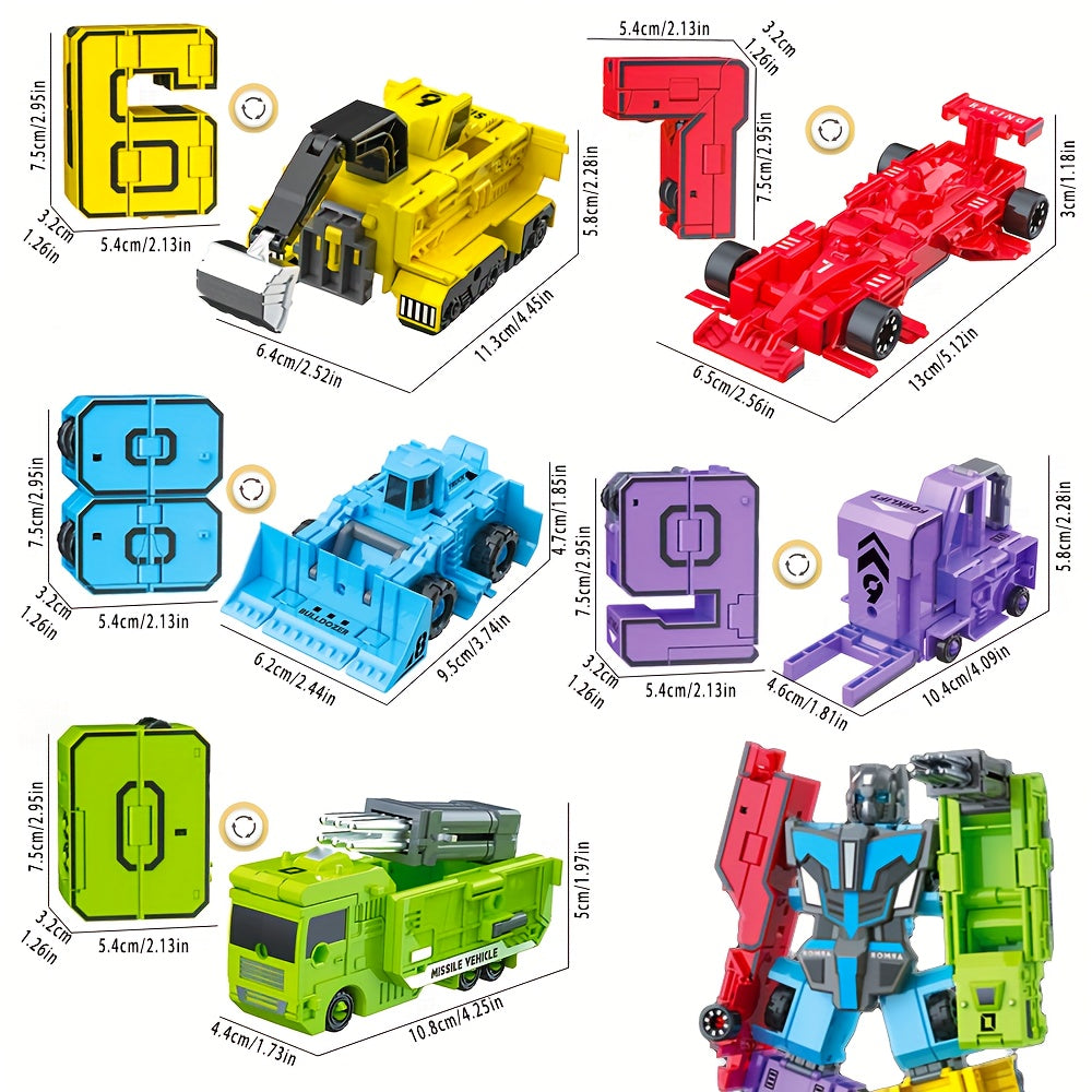 Number Transformation Puzzles 0-9 DIY Kit