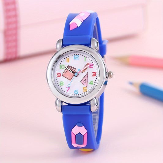 Creative Cartoon Pencil Silicone Watch Gift For Boys And Girls