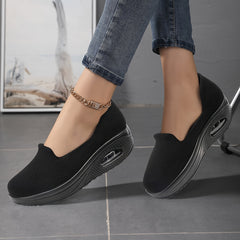 Women's Air Cushion Mesh Sneakers Slip-On Walking Shoes