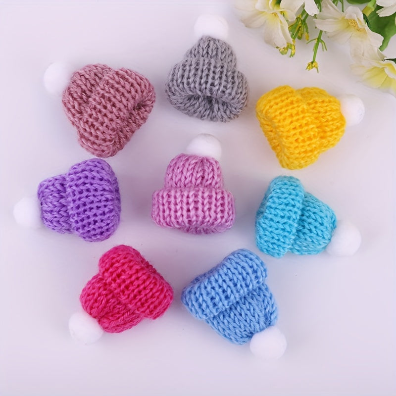 Hamster Woolen Hat With Rope - Random Color