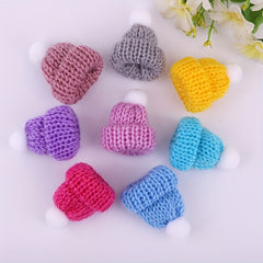 Hamster Woolen Hat With Rope - Random Color