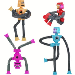 Flexible Telescopic Tube Shape Shifting Robot Toy for Kids