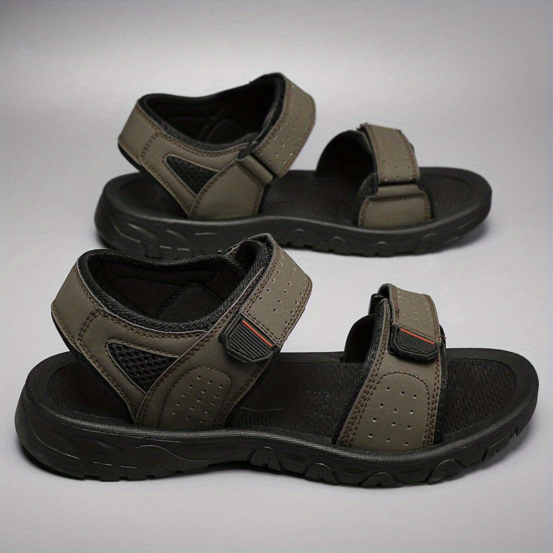 Men's Comfortable Beach Sandals Non Slip Hook And Loop Summer Shoes