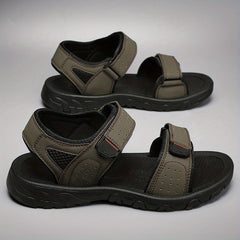 Men's Comfortable Beach Sandals Non Slip Hook And Loop Summer Shoes