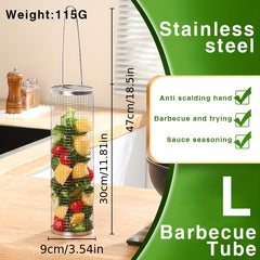 Stainless Steel BBQ Cage Grilling Net Outdoor Camping Barbecue Tool