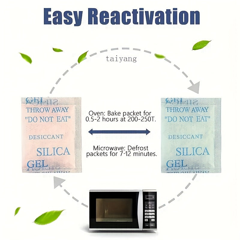 30pc Rechargeable Silica Gel Dehumidifiers, Keep Home Dry & Fresh