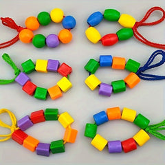 Colorful Bead String Building Blocks Set for Boys and Girls