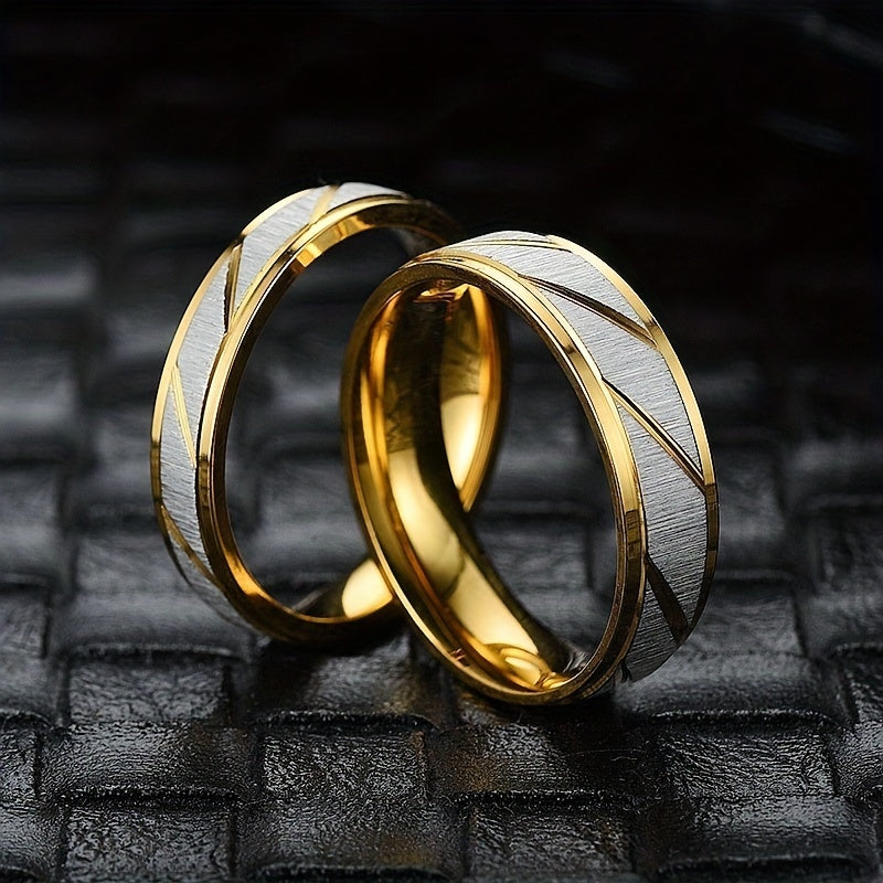 Diagonal Batch Flower Couple Ring