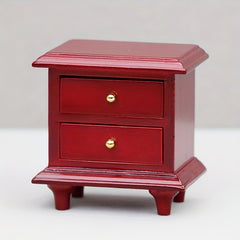 1:12 Dollhouse Bedside Cabinet Drawer Chest Storage Table Home Decor