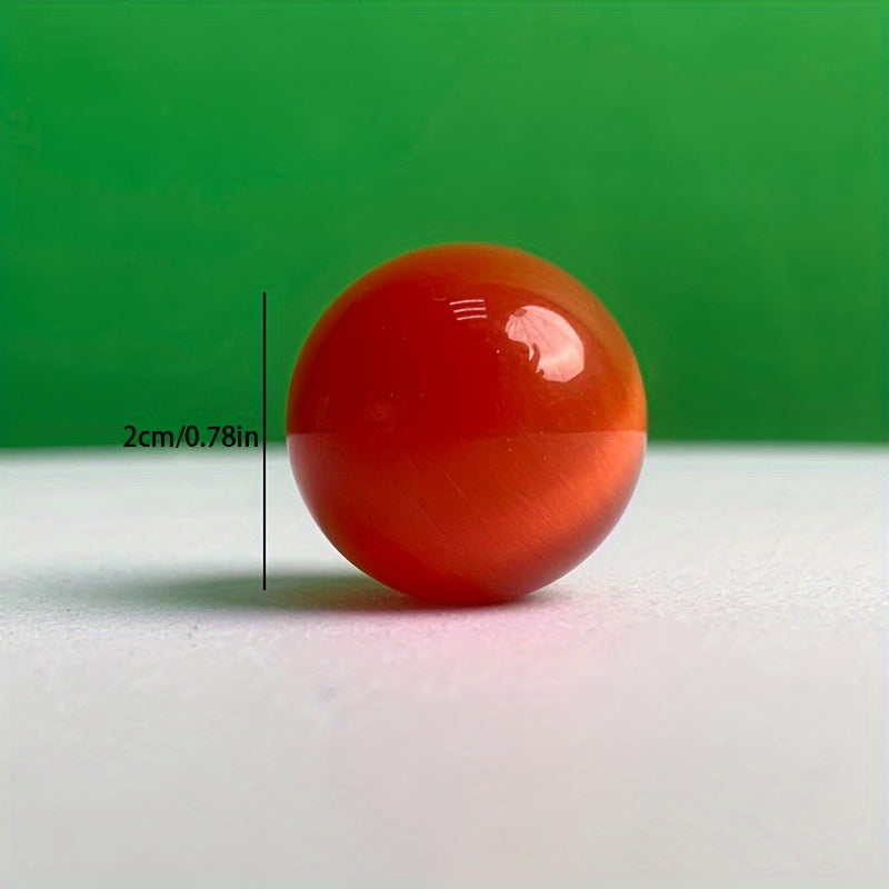 Colorful Crystal Ball Round Beads Cat Eye Stone Small Ball